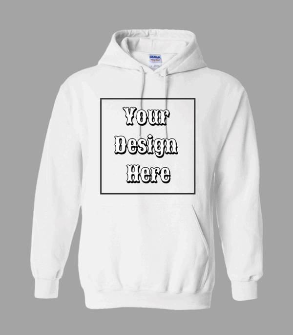 Full Chest Front Hoodie Whit