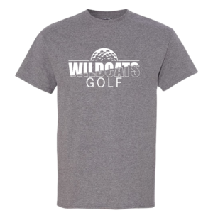 Split Wildcats Golf Graphite and white T-Shirt
