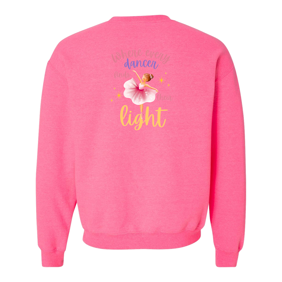 EDSPA Logo Adult Pink Back Sweat Shirt