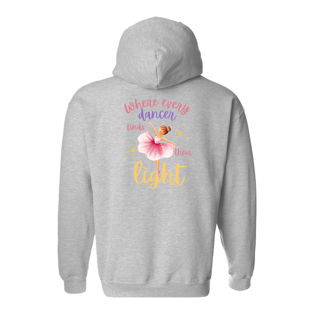 EDSPA Logo Adult Grey Back Hoodie
