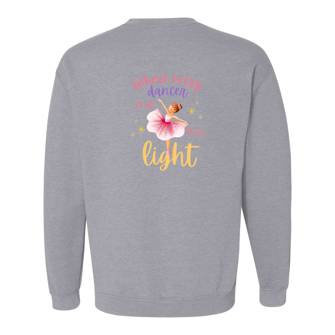 EDSPA Logo Adult Grey Back Sweat Shirt