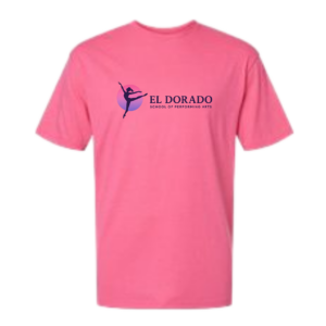 EDSPA Logo Adult Pink Front T-Shirt