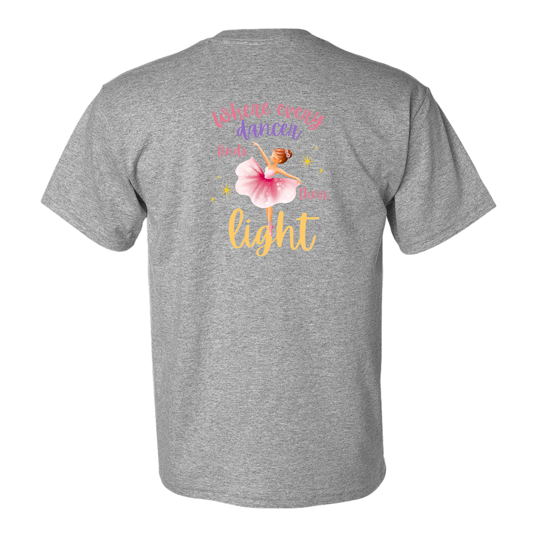 EDSPA Logo Adult Grey Back T-Shirt